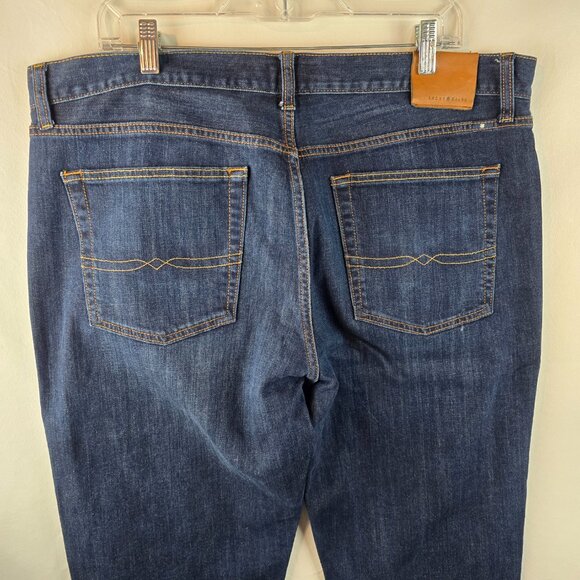 Lucky Brand Jeans Mens 38x32 Blue Denim 121 Slim Dark Wash Casual Normcore - Picture 6 of 9